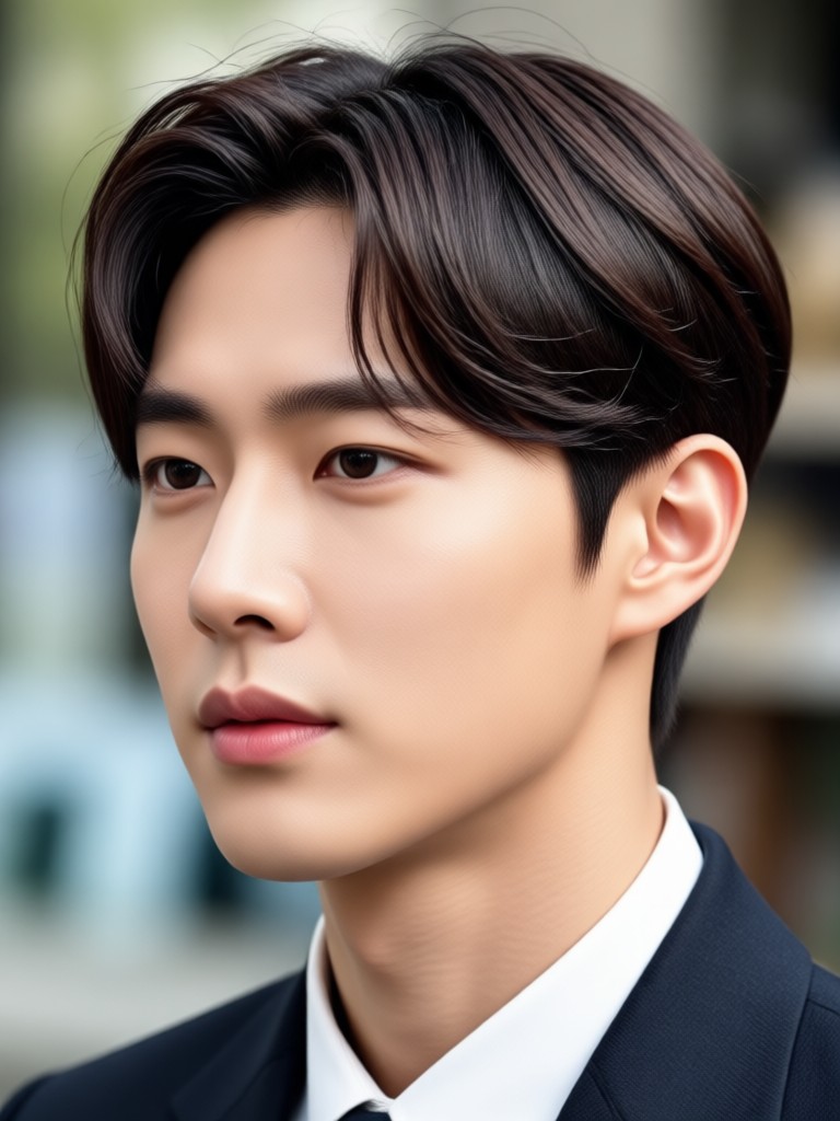 Korean Wolf Cut hairstyle