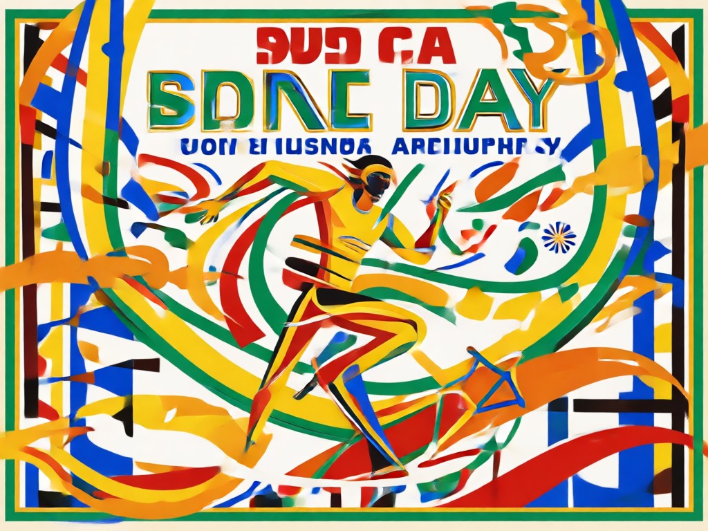 AI memadukan visual budaya dan olahraga untuk sebuah poster