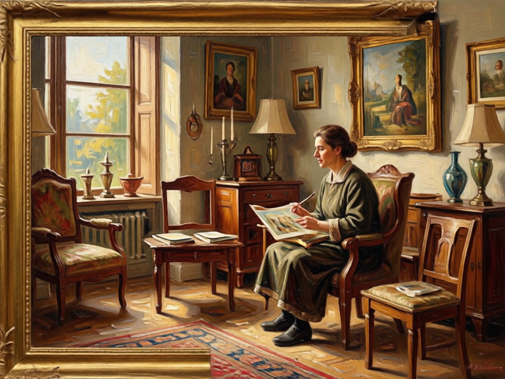 Traditional vs AI oil painting comparison