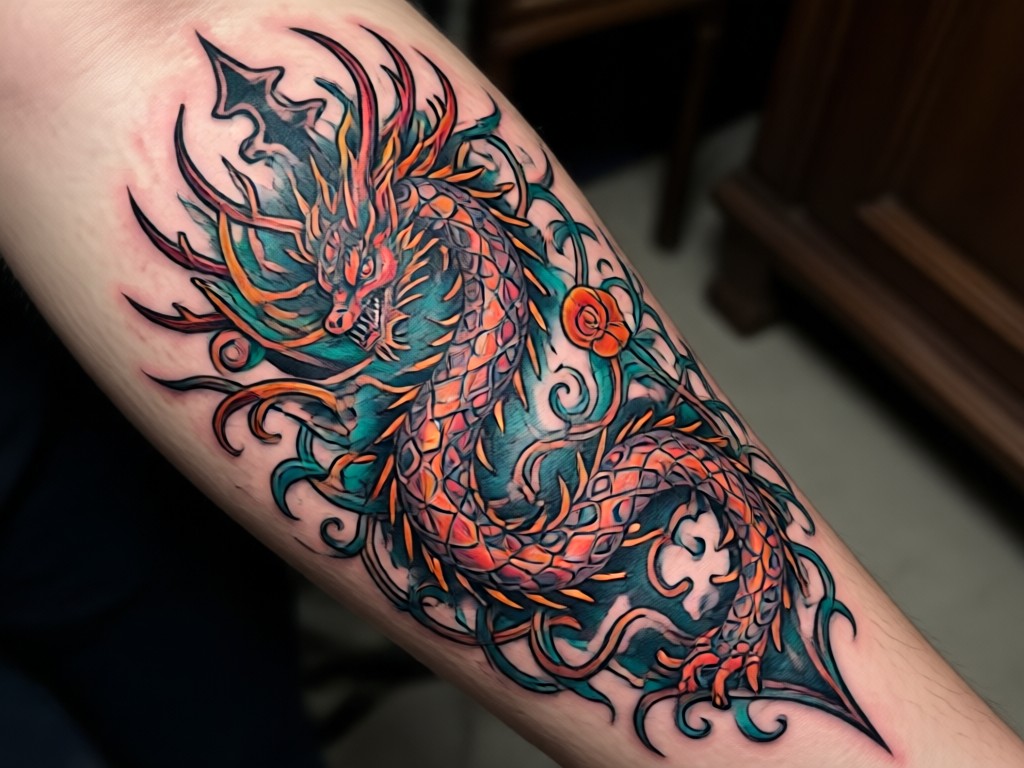 Person comparing tattoo design options on tablet