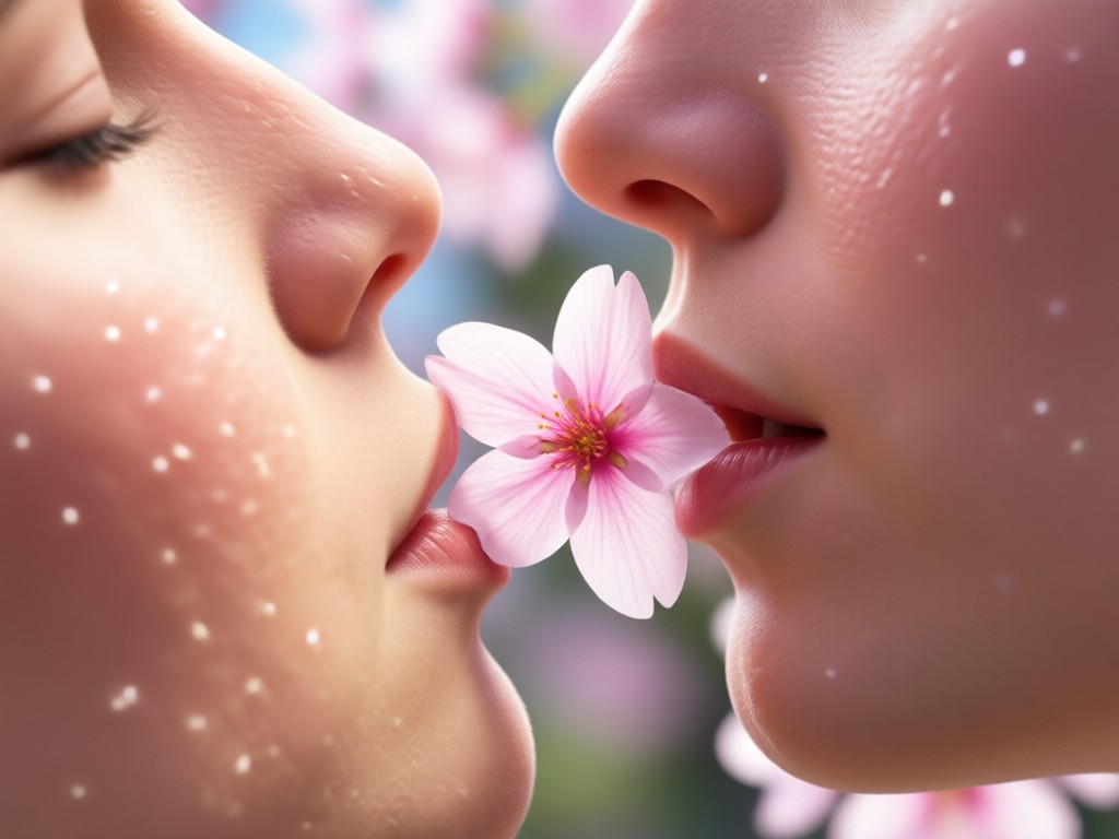 AI adds cherry blossom effects to photo