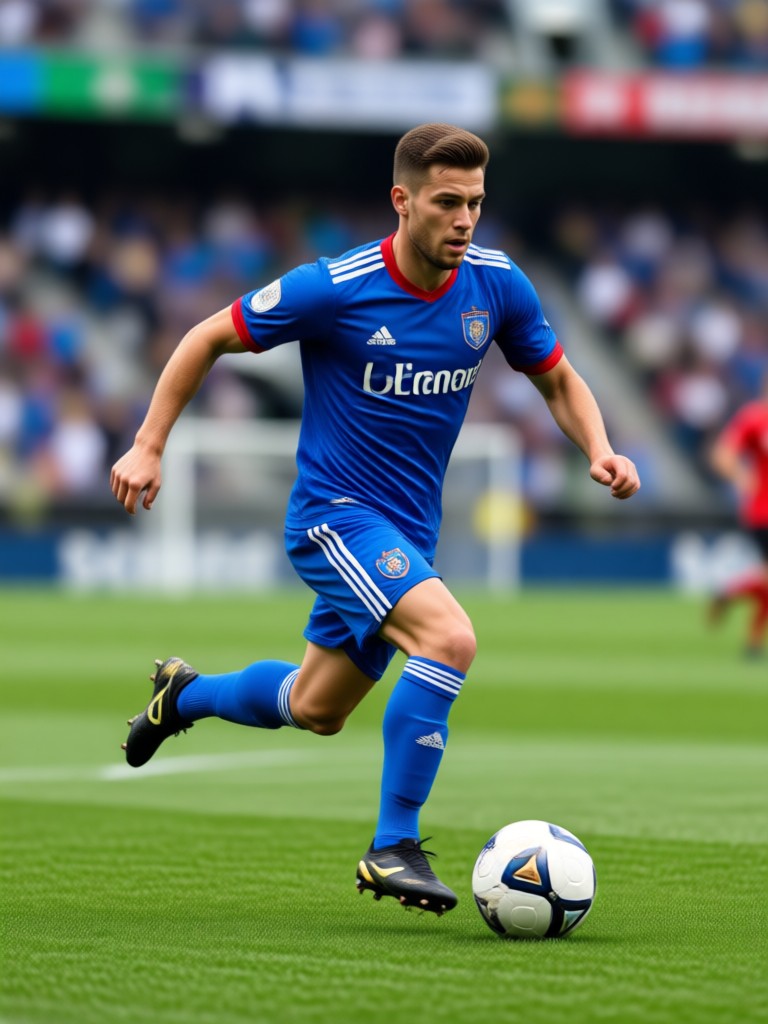 AI generated football star profile picture