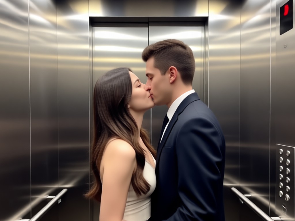 Professional elevator romance video creation