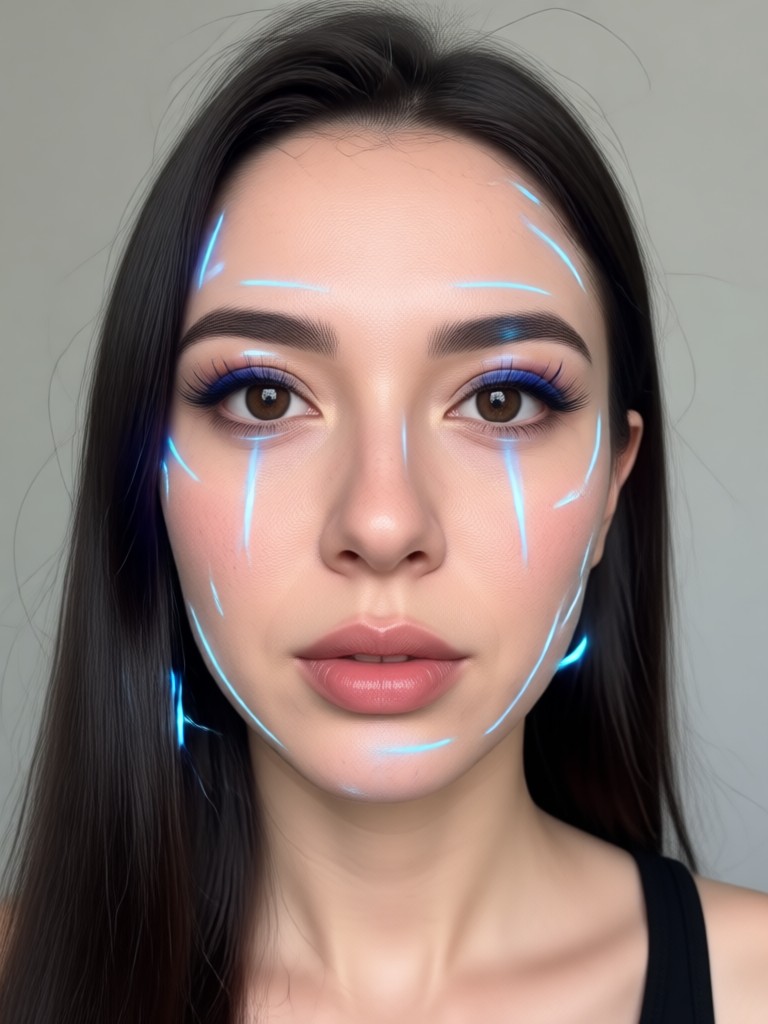 Movie scene AI face replacement