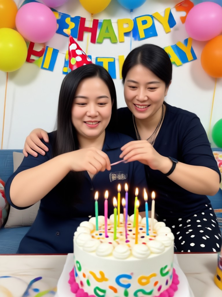 Birthday tribute video with soft music visualizer