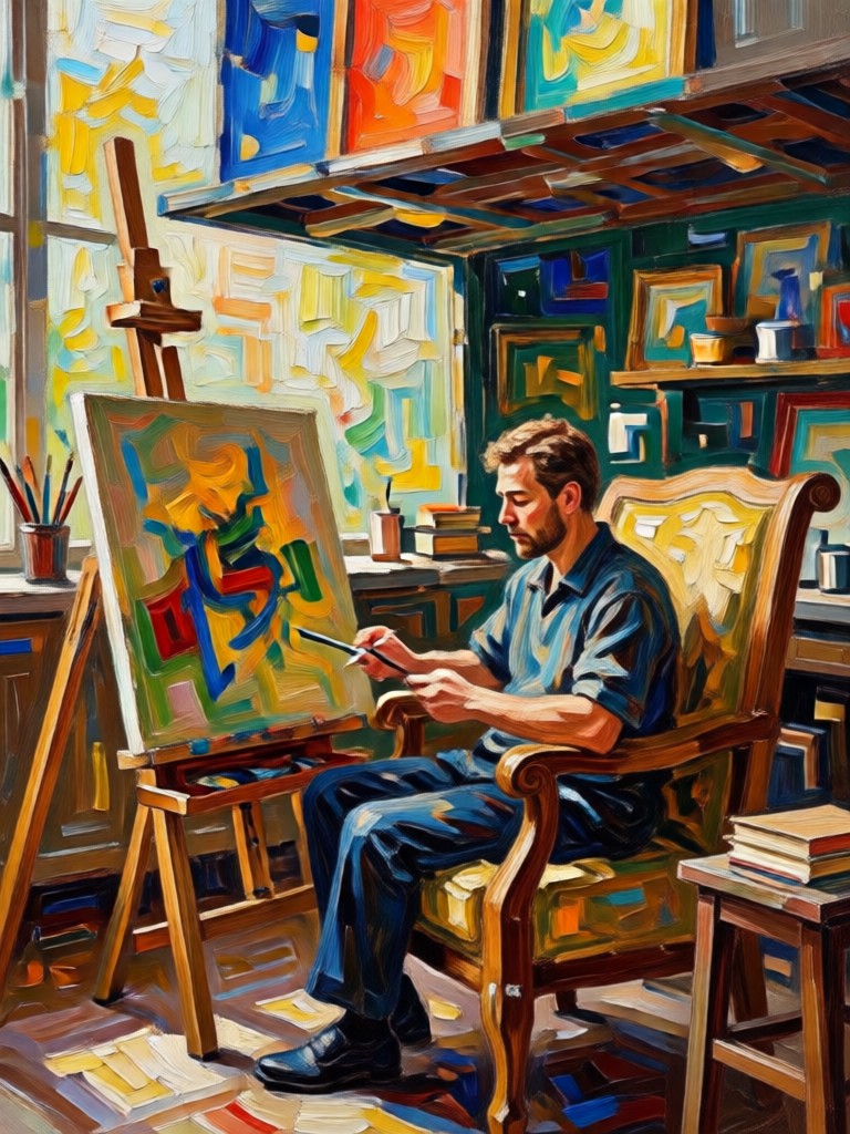 Paisaje montañoso convertido en una dramática pintura de la era Romántica