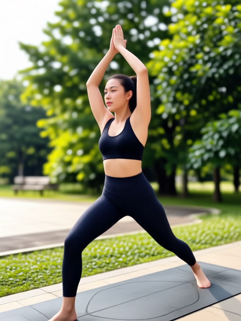 KI-generiertes Luxus-Yoga-Wear-Set