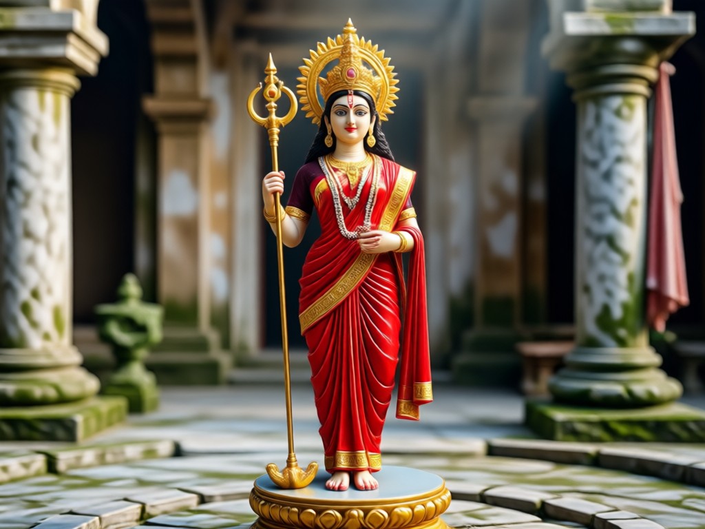 Descarga en alta resolución de arte Radha Rani generado por IA
