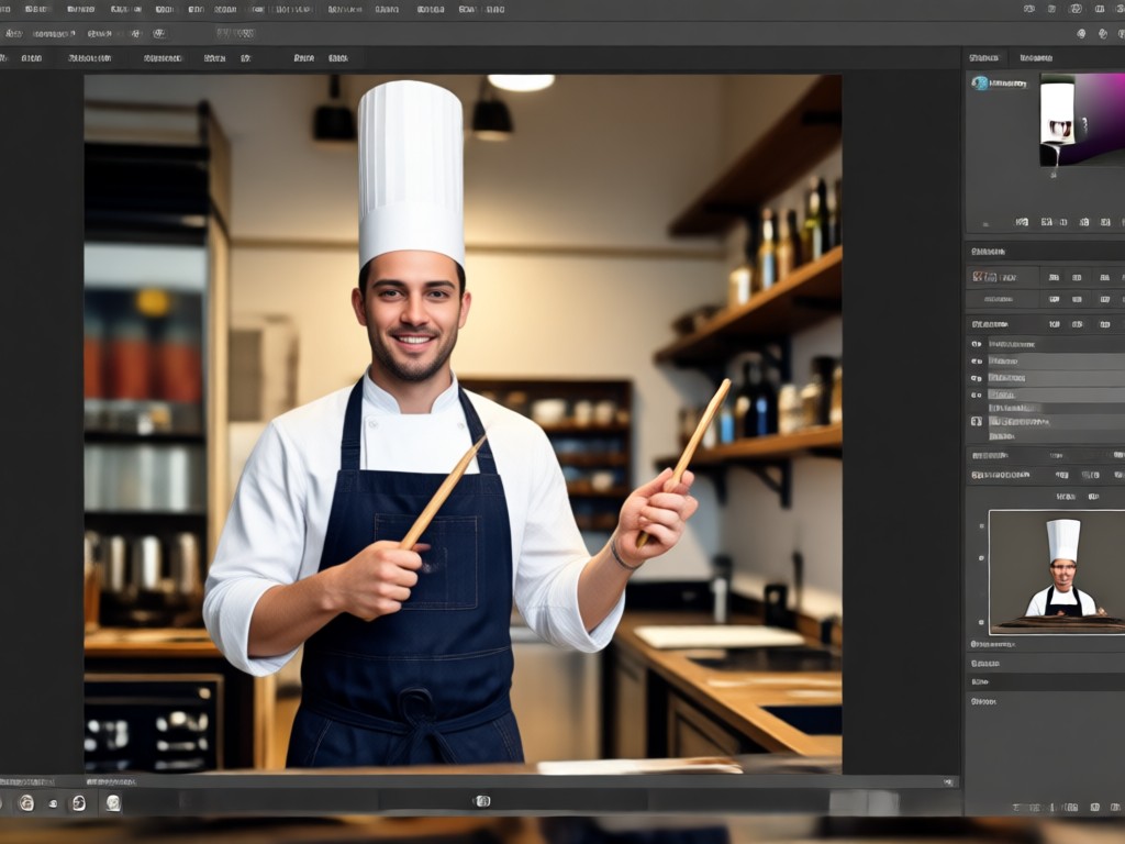 Phone screen showing share options for a chef kid photo