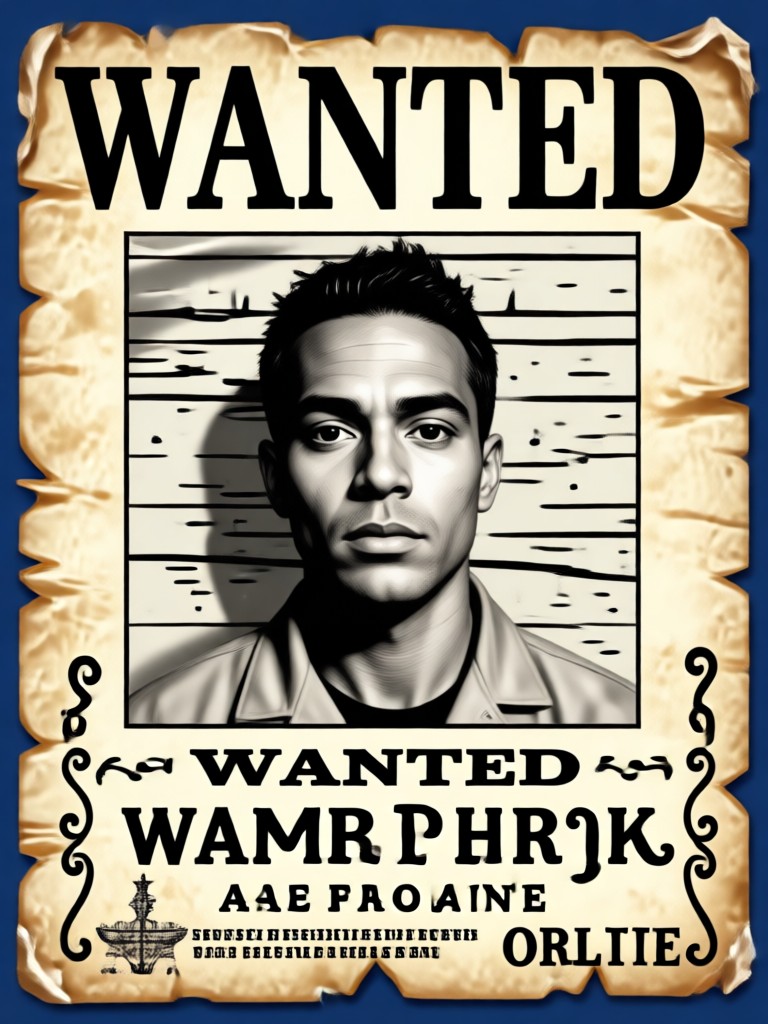 Classic Old West wanted poster with a friend