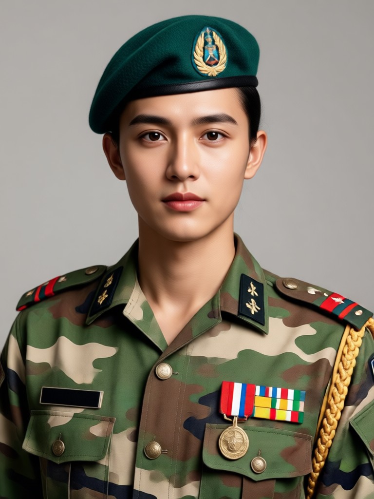 realistic soldier generator output