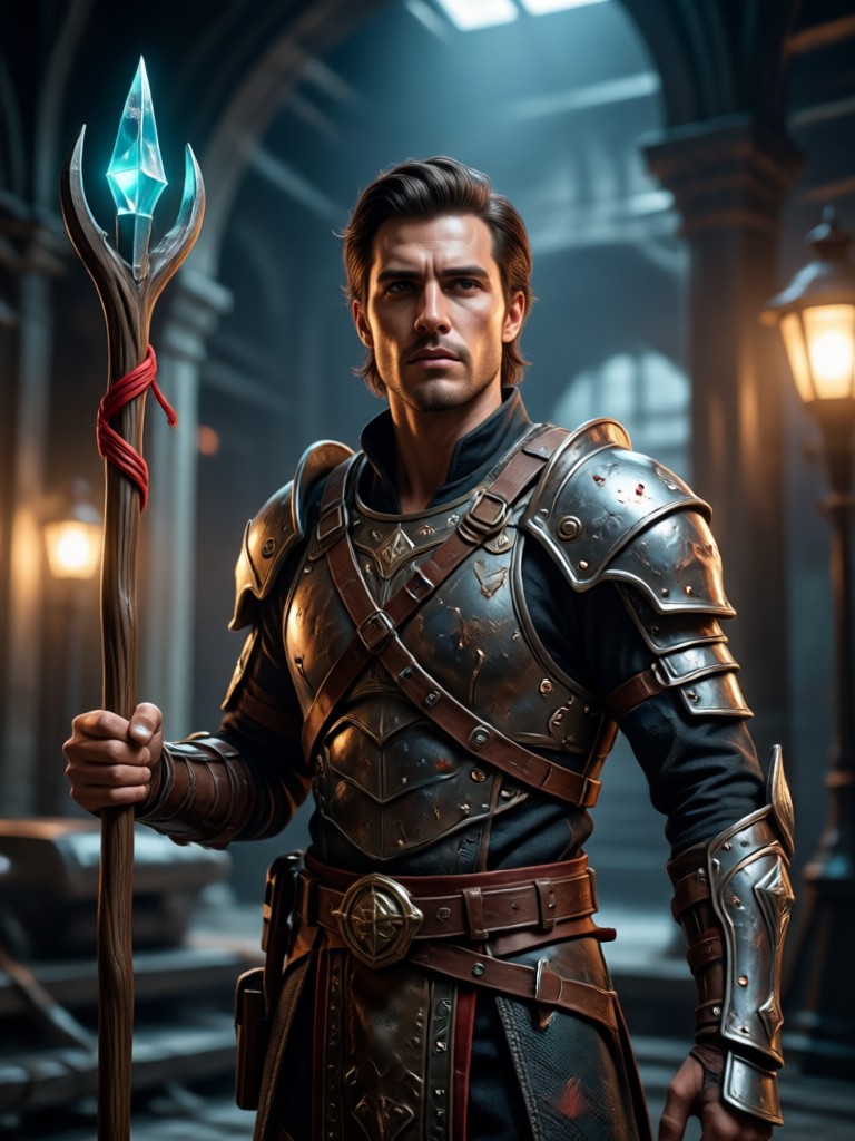 western cinematic character ai photo