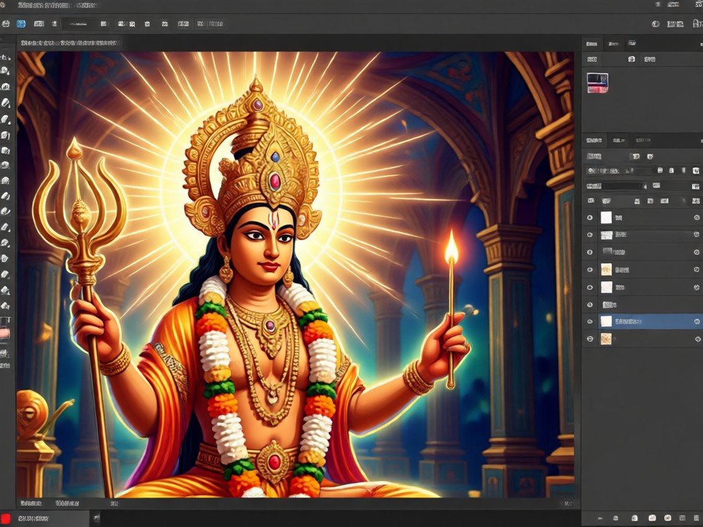AI generated Nag Pooja photo with traditional elements