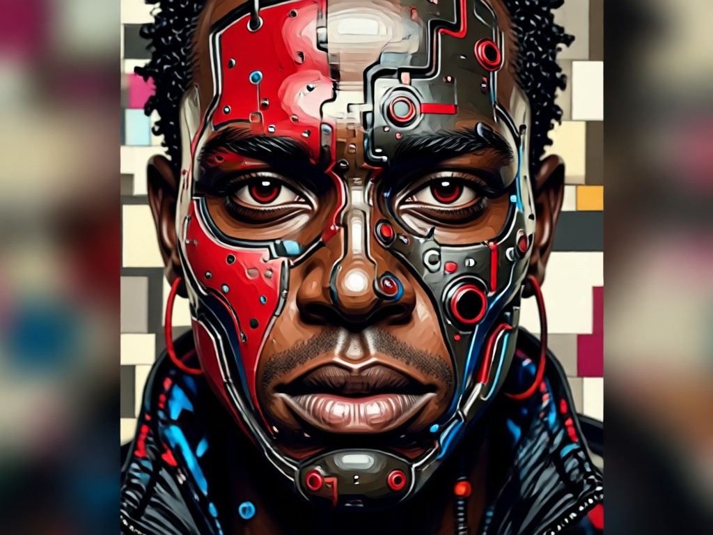 Contrast enhancement in AI portraits