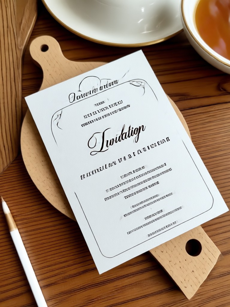 Vintage lace wedding invitation template