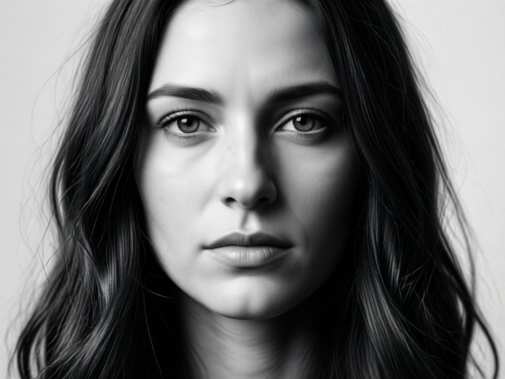 AI tone mapping for black and white portraits