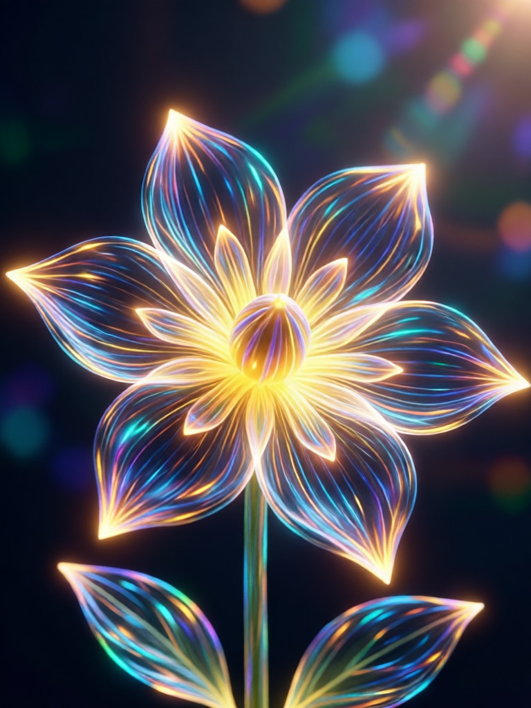 AI Bloom Effect before and after transformation