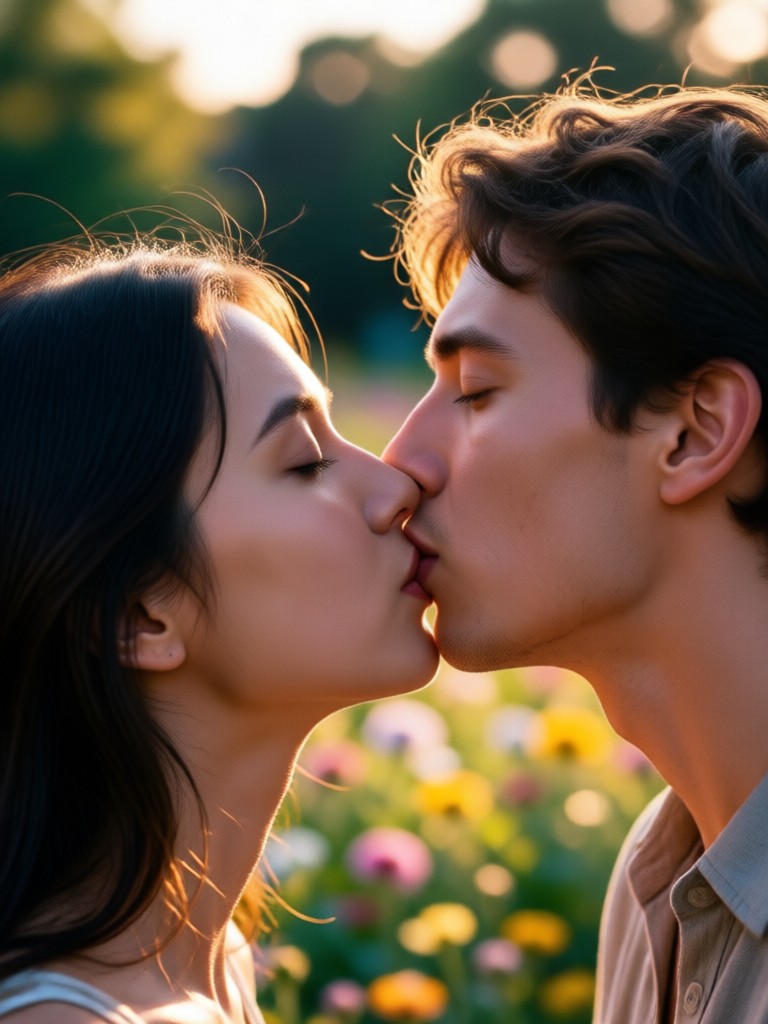 Moonlit balcony dreamy kissing video