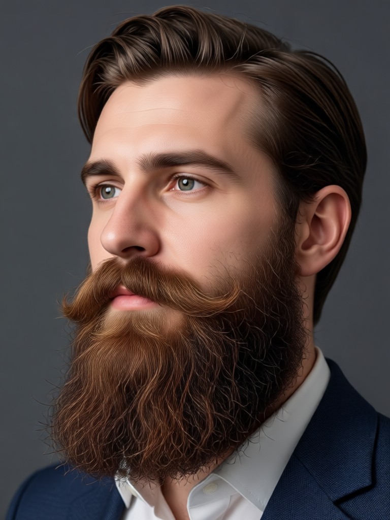 AI beard generator before and after photo transformation