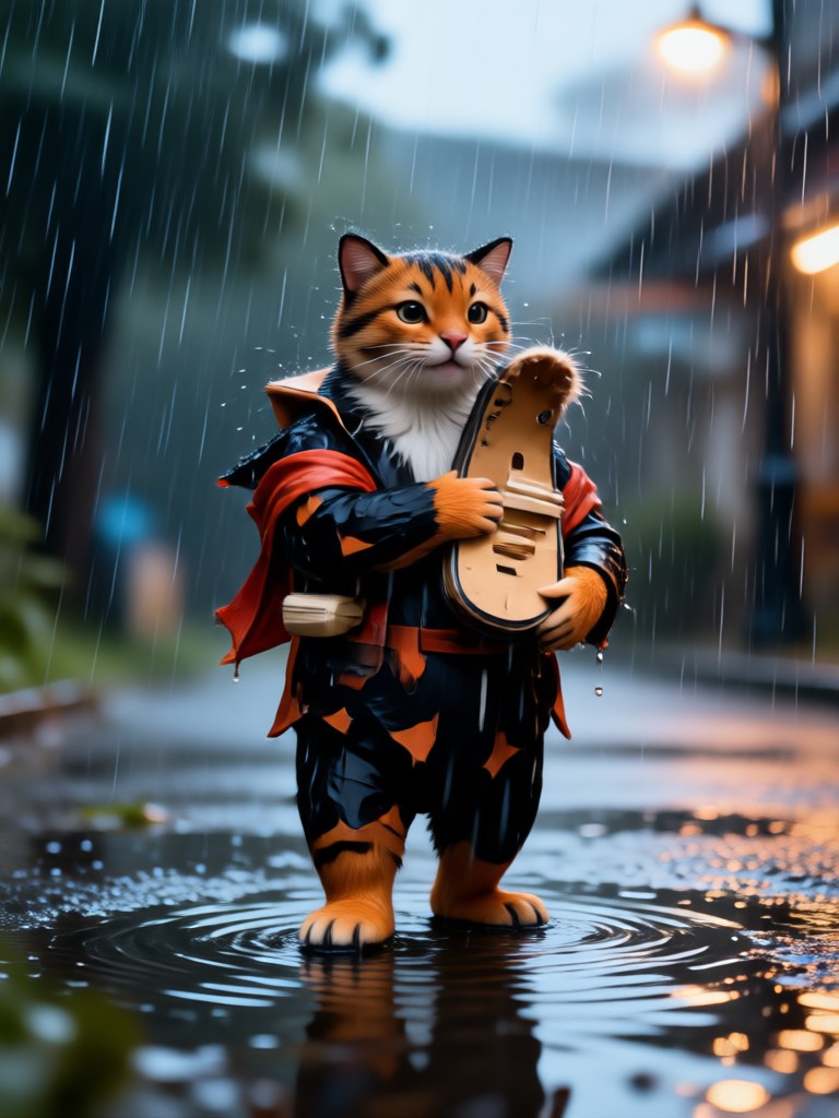 A nostalgic slow motion rain hug memory