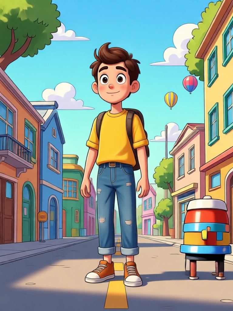 Cartoon generator mobile app interface
