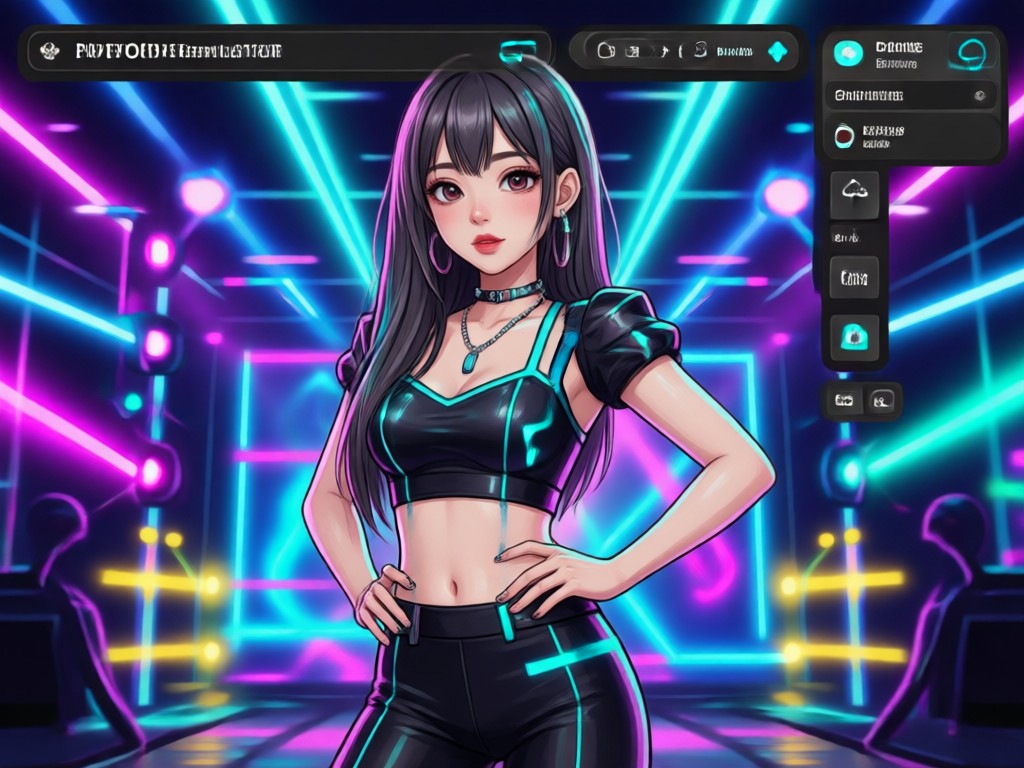 AI generated K-Pop group photo feature
