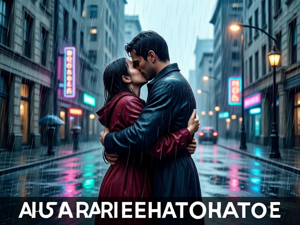 Cinematic rain effects for emotional hugs