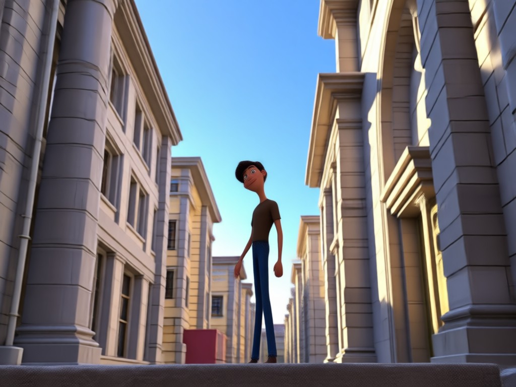 Group photo transformed into Pixar characters