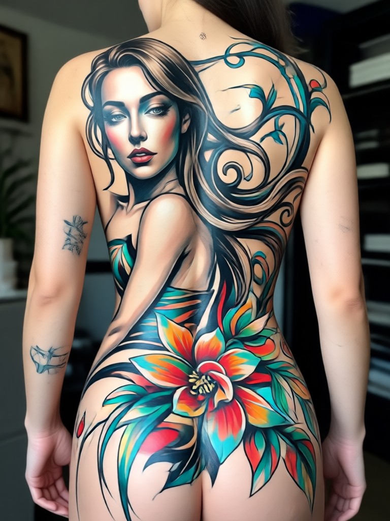 Cineastische Body Art Umwandlung