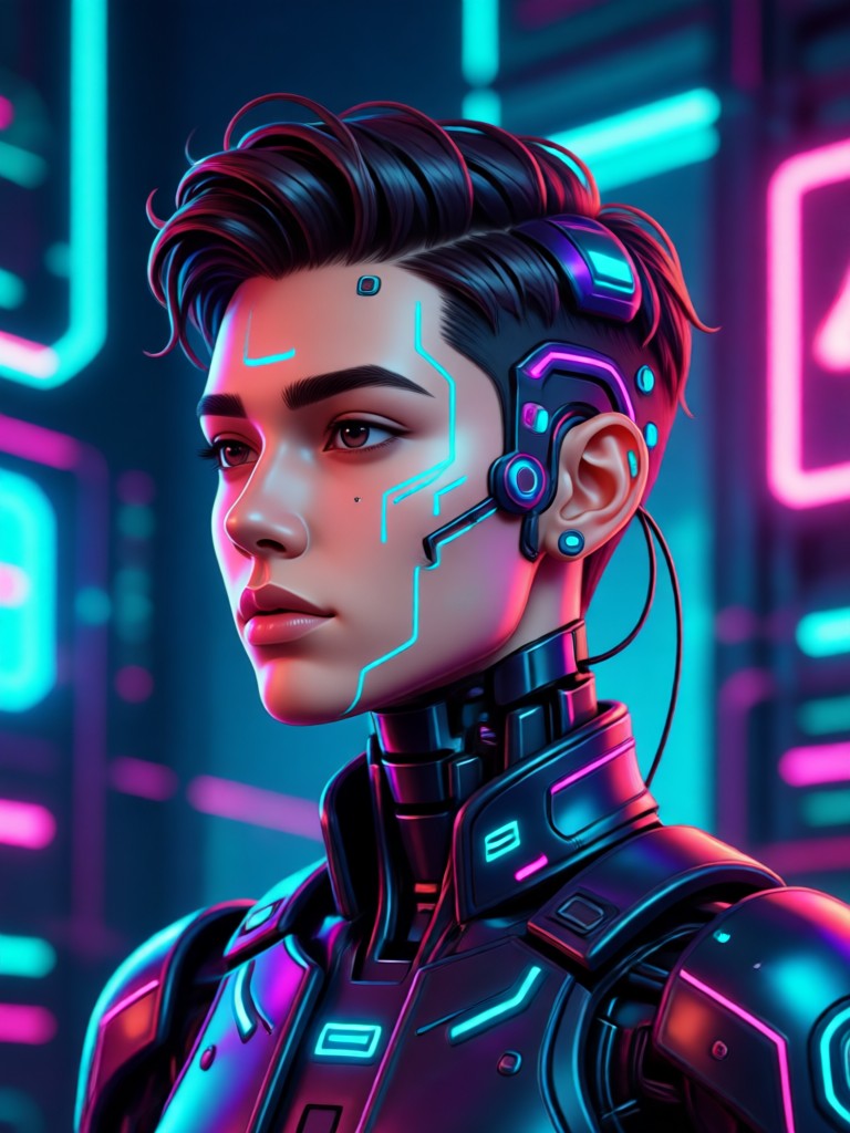 Business professional headshot AI enhanced