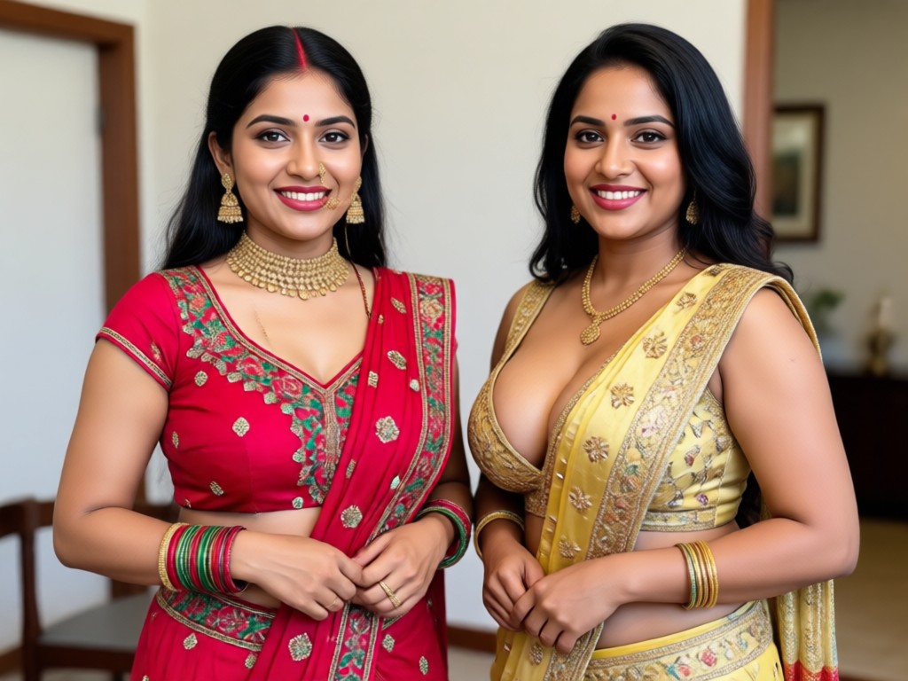 Bild-zu-Bild indische Beauty-Transformation