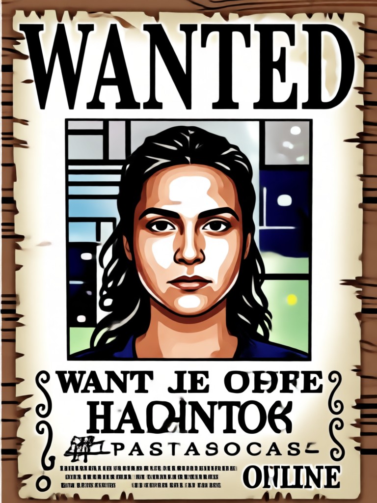 Vintage pirate wanted poster design