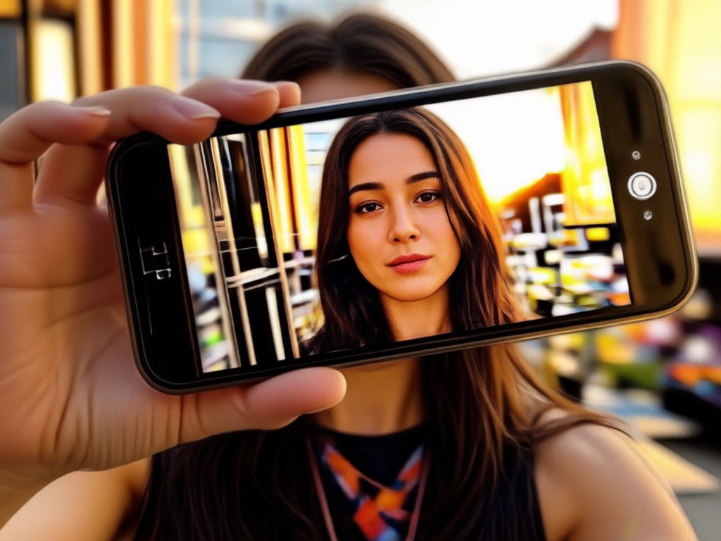 Goldene-Stunde-Effekt auf Selfie-Video