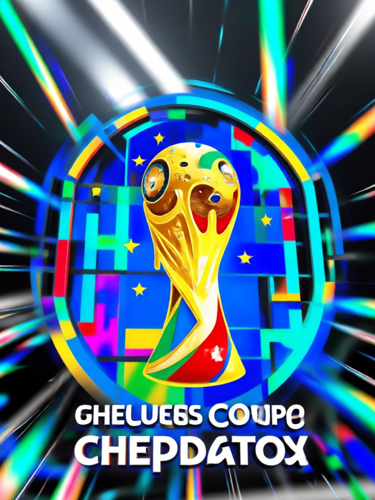 Retro 90s World Cup poster design