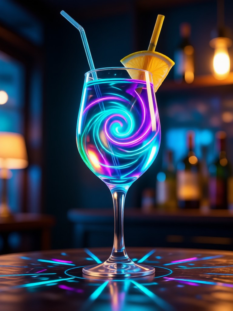 Starlight Serenade - elegant and romantic champagne cocktail