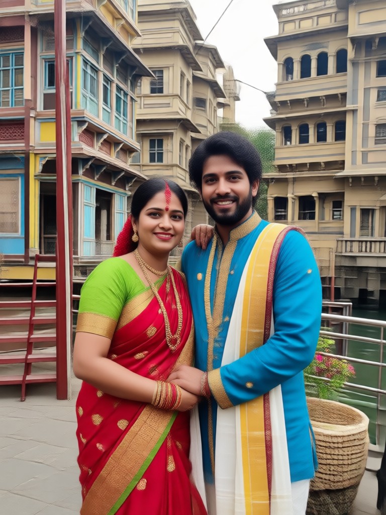 Puran Poli festival couple scene