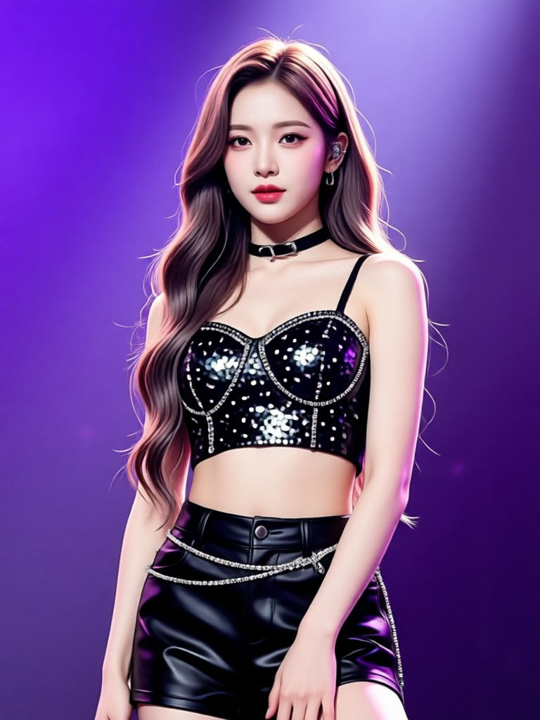 AI Kpop hip hop style idol