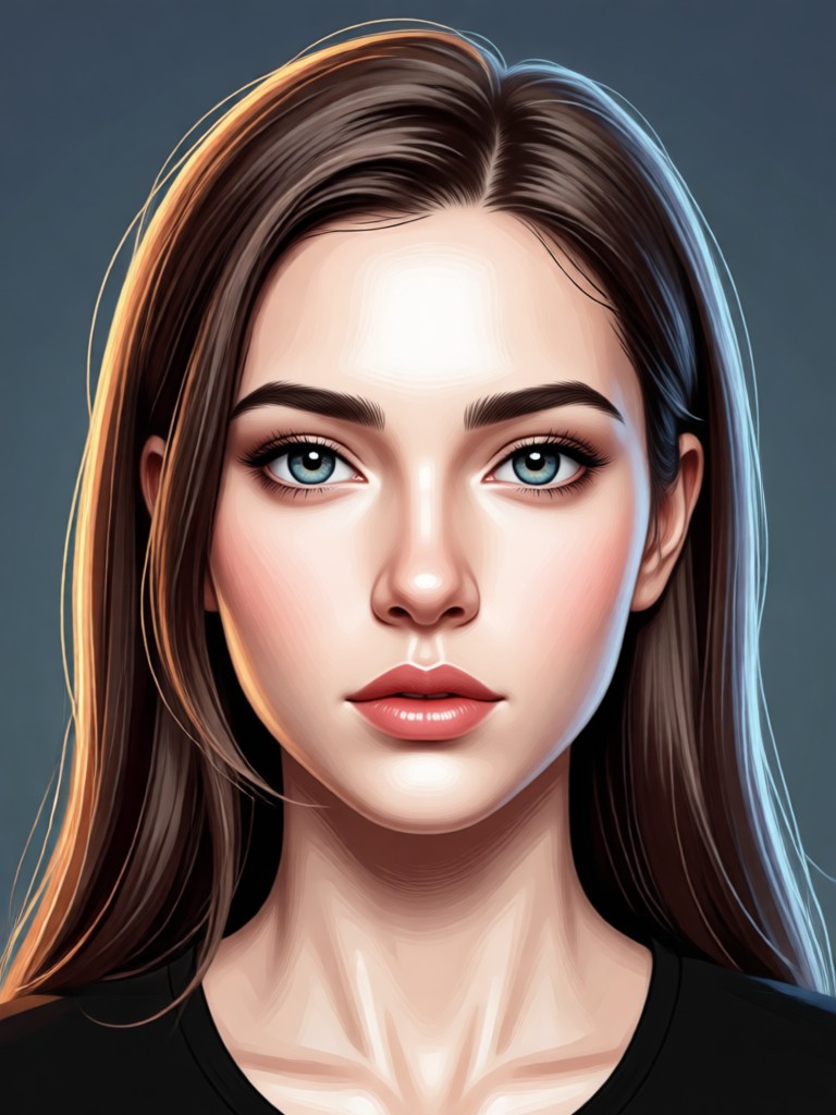 AI headshot generator result for a young professional