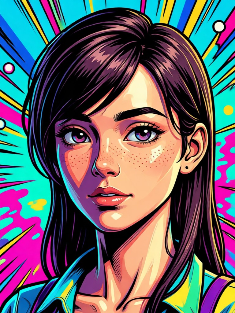 Anime style 3D cartoon portrait