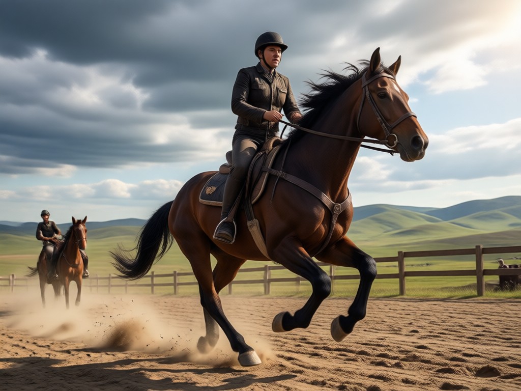Bagikan AI horse riding generator Anda
