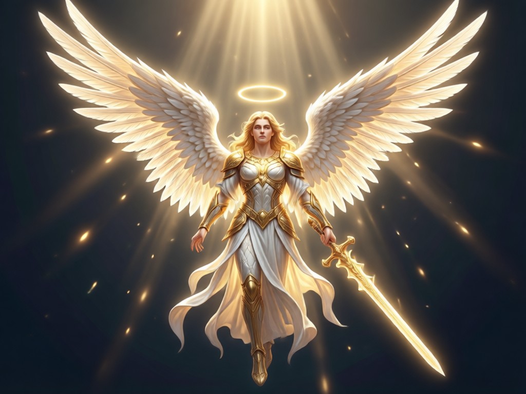 Animated AI angel video example