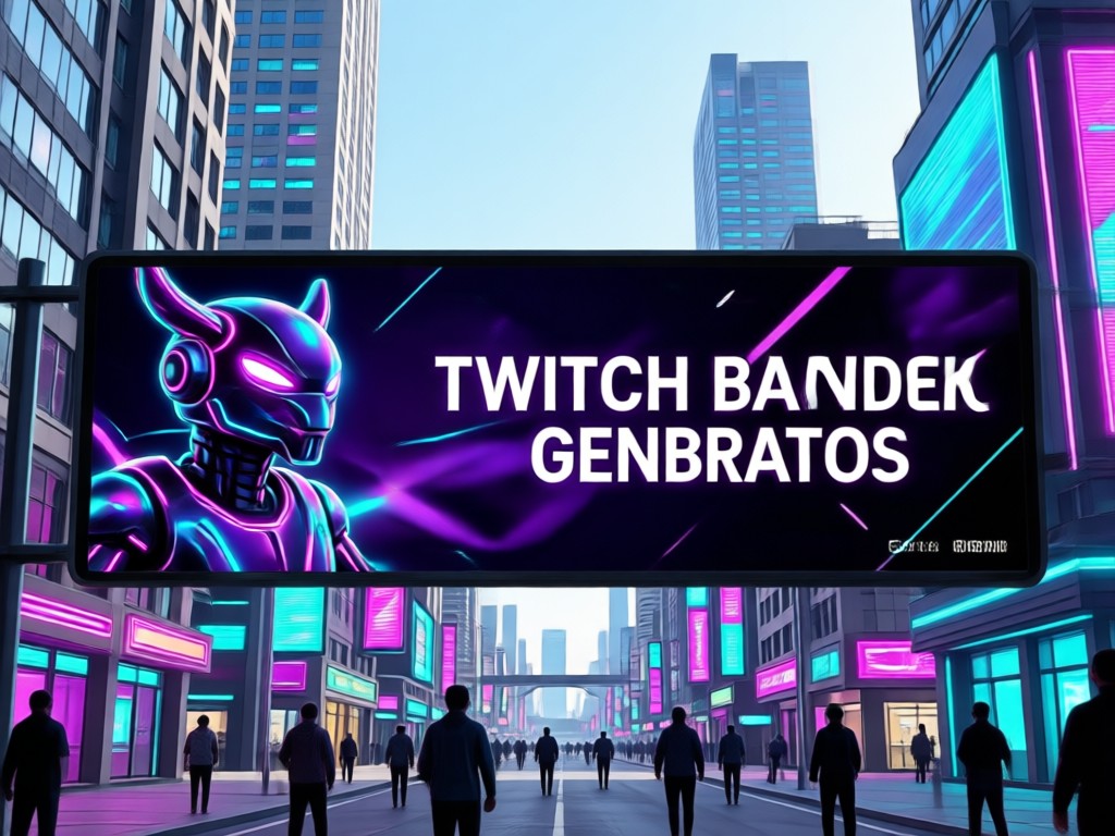 IA transformando uma imagem simples em um estilo complexo de banner da Twitch