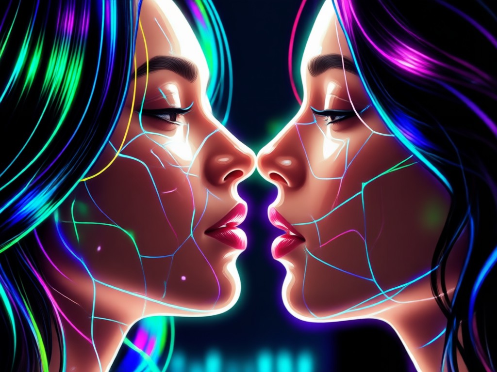 Kiss video formatted for TikTok and Instagram