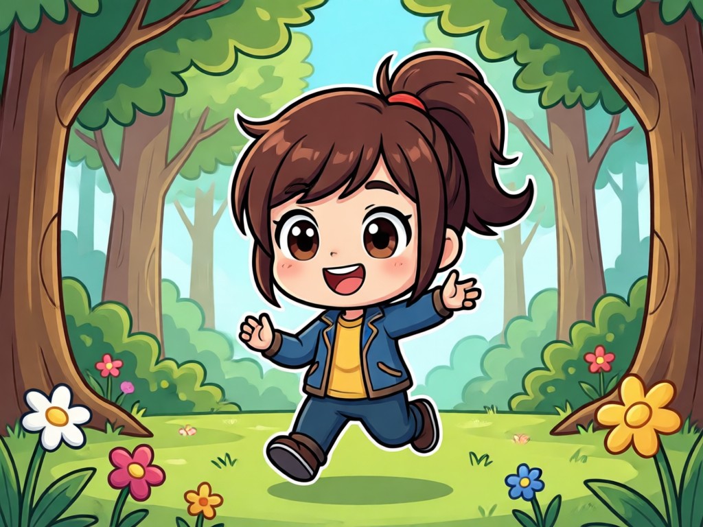 AI chibi transformation from photo to cartoon