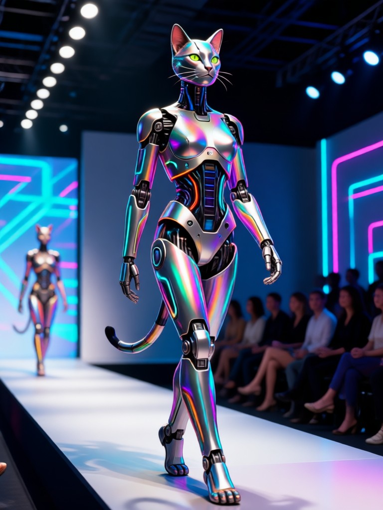 Sportswear collection on virtual runway