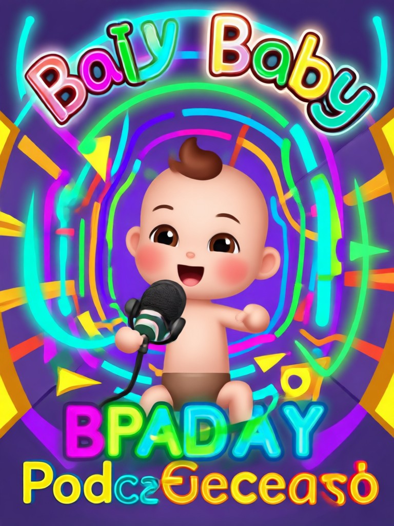 Soothing lullaby with musical notes