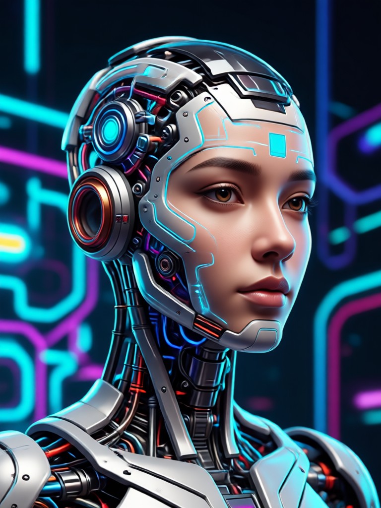 AI artistic filter applied to a portrait