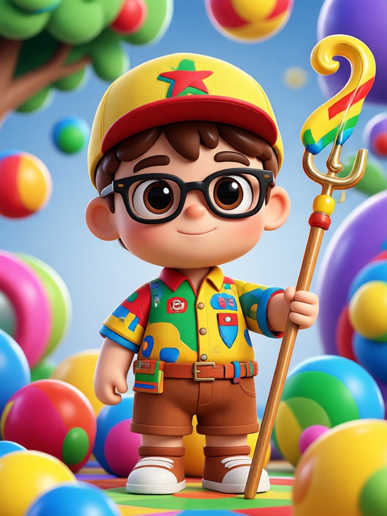 personaje 3d buddy en estilo chibi tierno