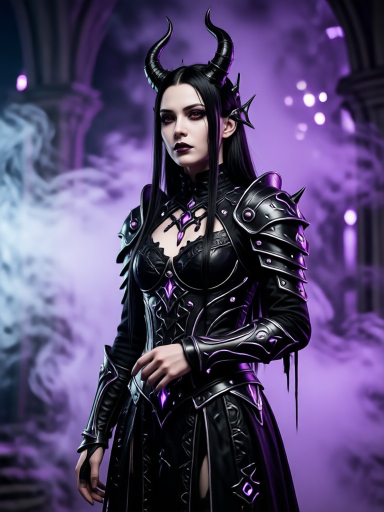 Gothic vampire lord AI portrait