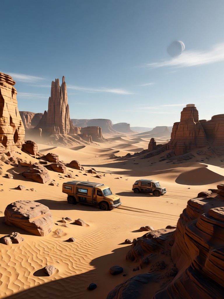 Primer plano de arena texturizada y pequeñas plantas del desierto
